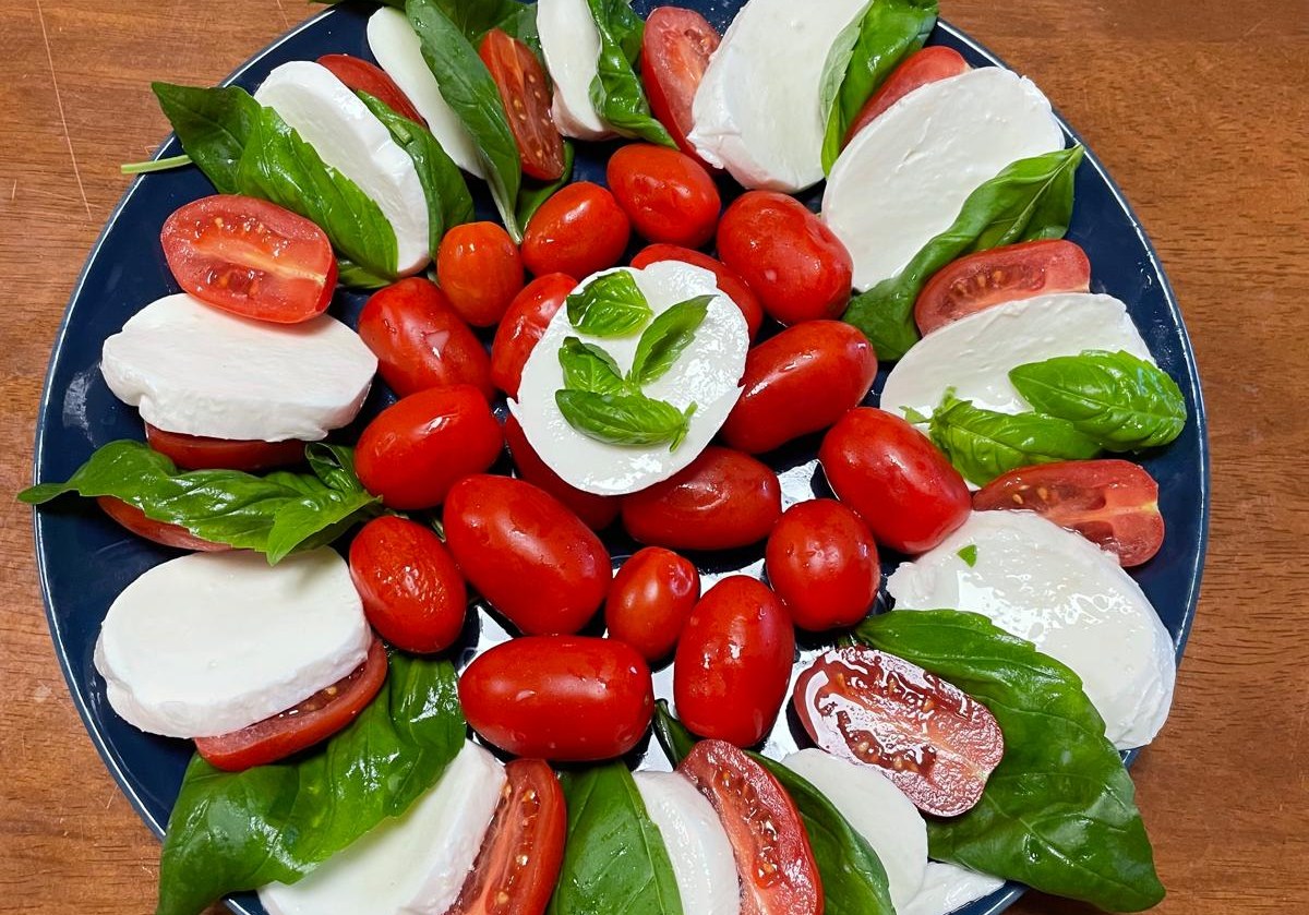 Seasonal starter from the private chef menu